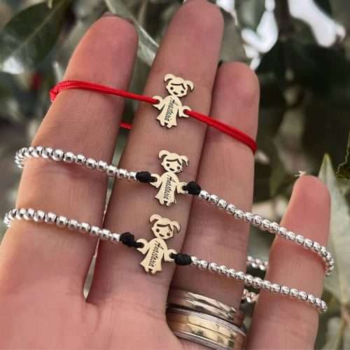 Set familia baza argint + figurina argint placat cu aur