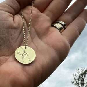 Lănțișor gimnastă bănuț 17 mm