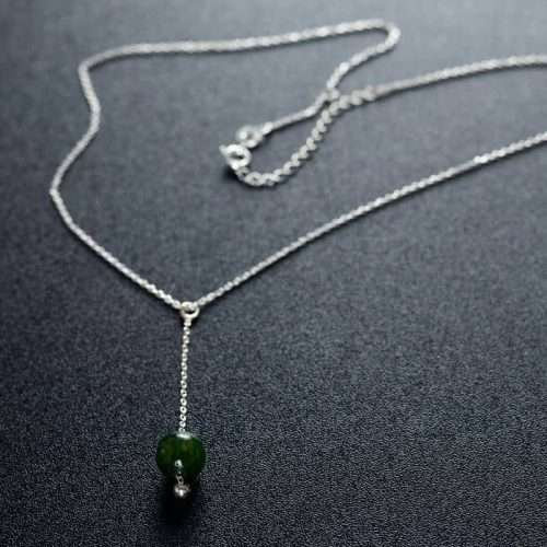 Lanț cu bila agat indian verde 6 mm