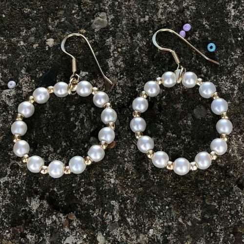 Cercei perle Swarovski